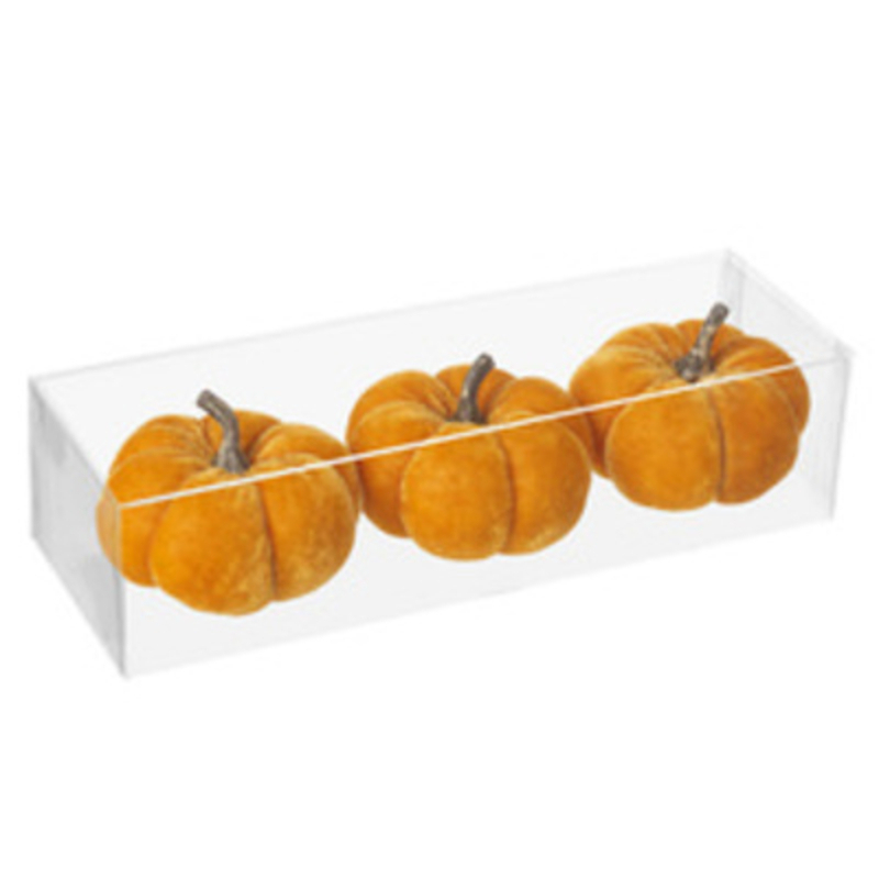 Add some luxury touches to your home this Autumn with our set of 3 orange velvet pumpkins made from Heaven Sends. These plush pumpkin decorations are perfect to decorate your house this Autumn and would also look good for Halloween. They would also make a lovely gift.ÊAlso available in white and red.